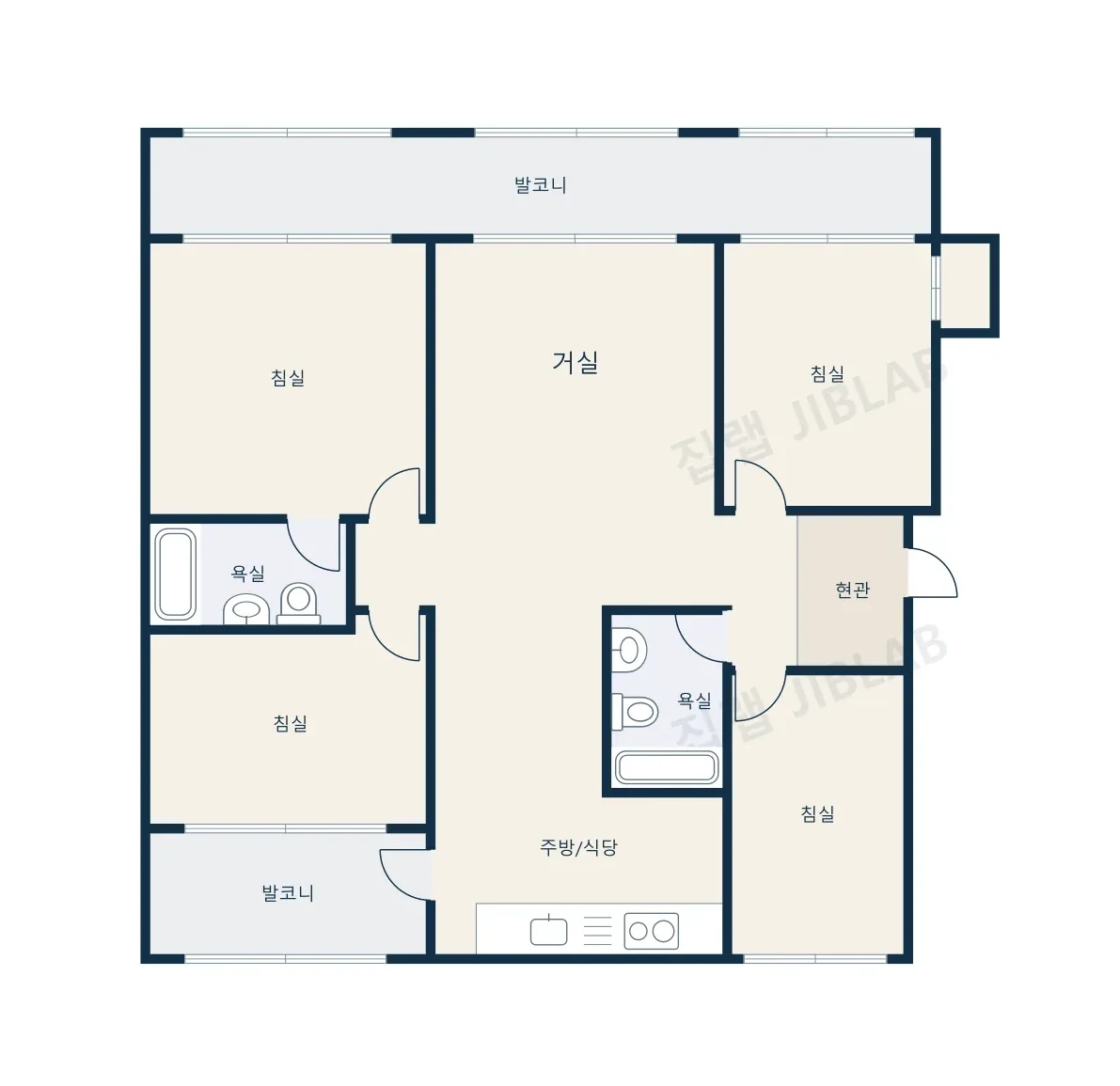 역삼럭키 평면도