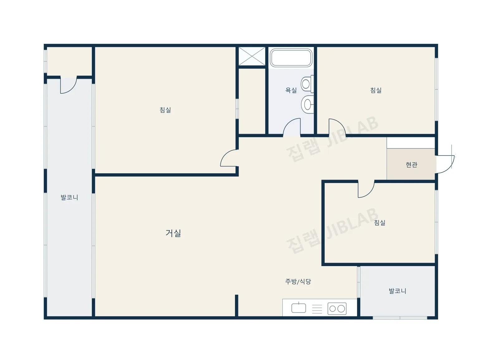 역삼럭키 평면도