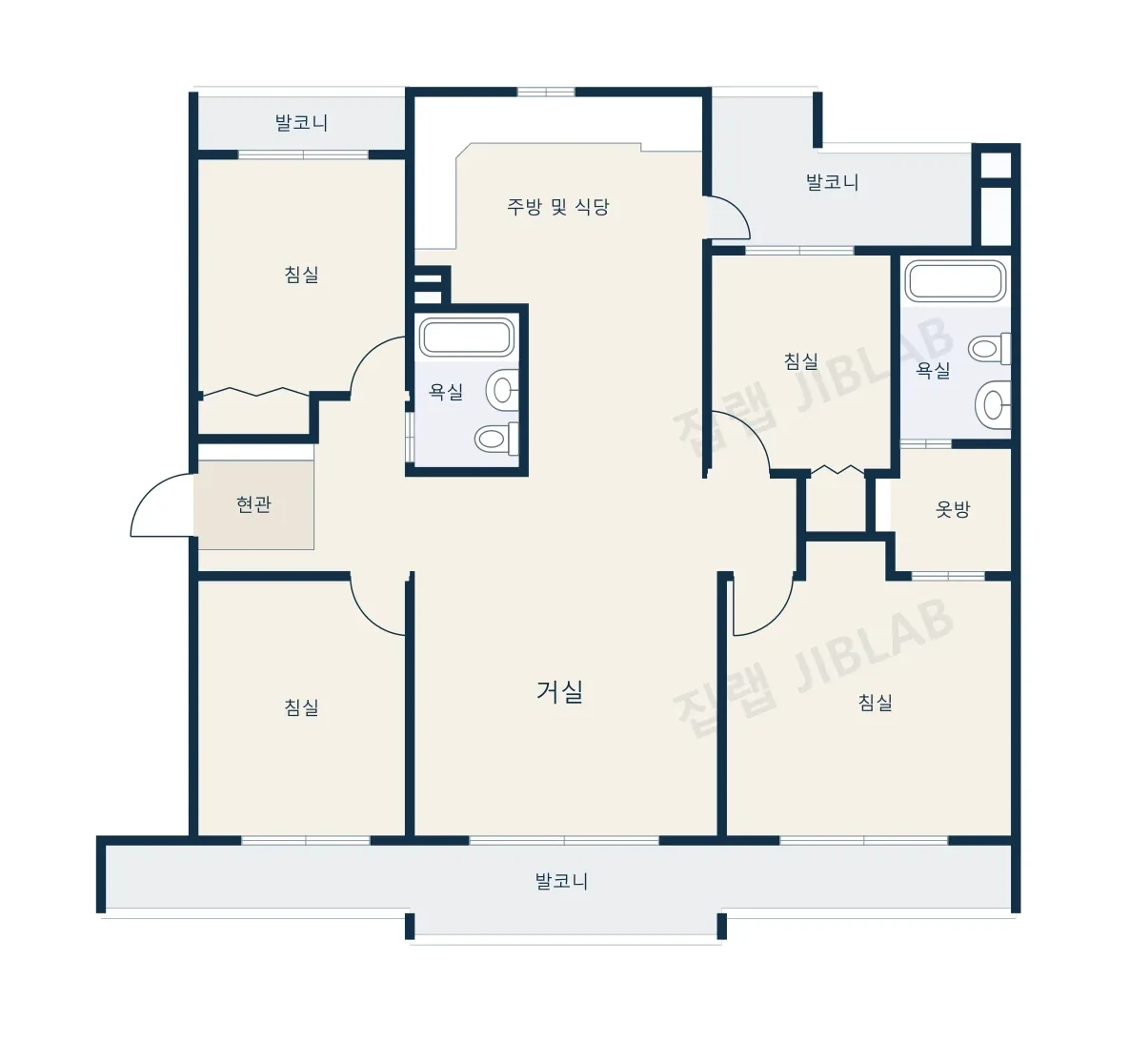 청담대림(e-편한세상) 평면도