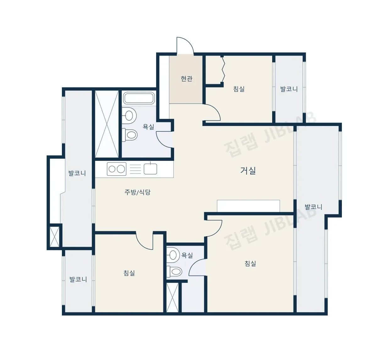 역삼래미안 평면도