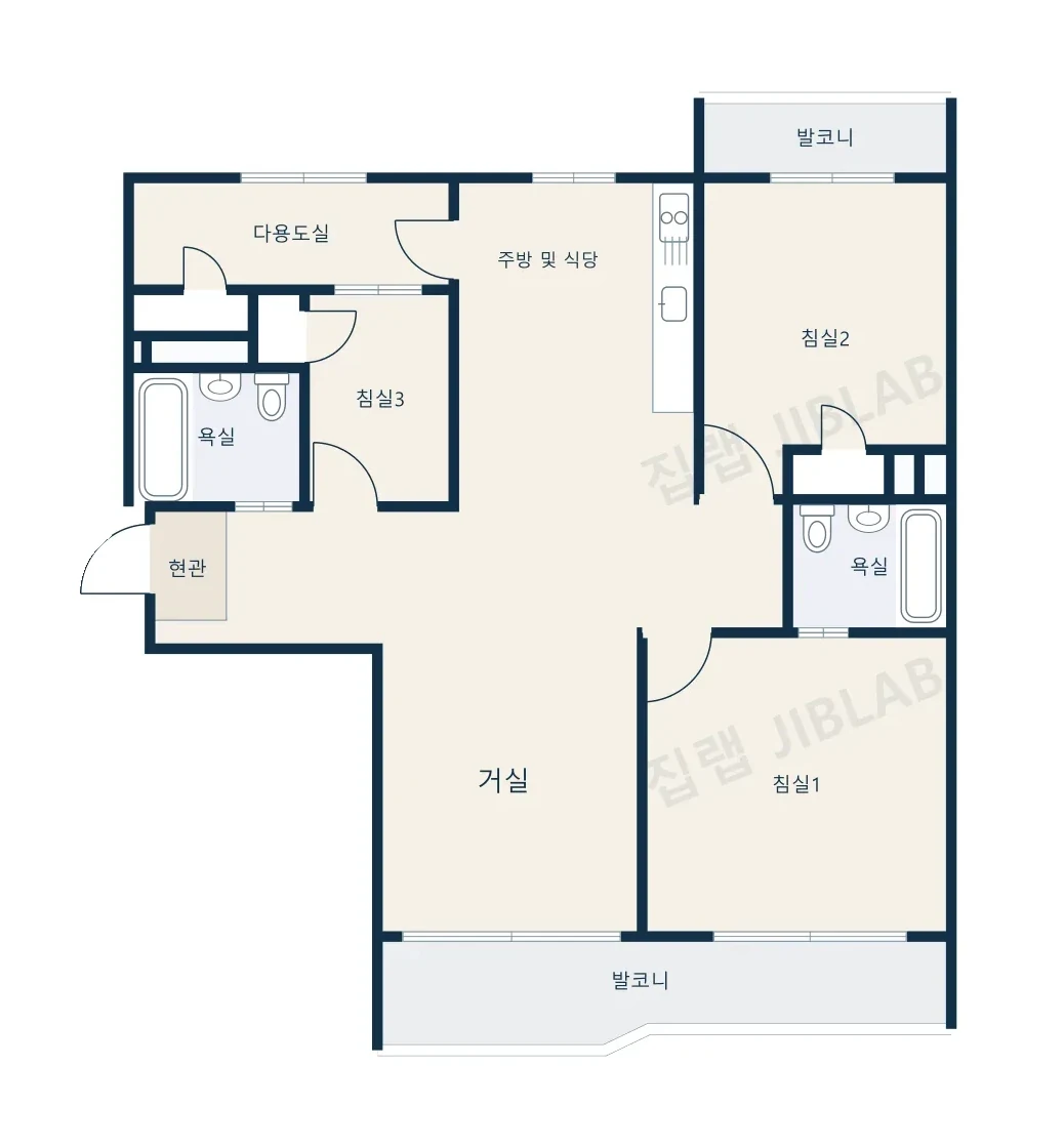압구정한양7차 평면도