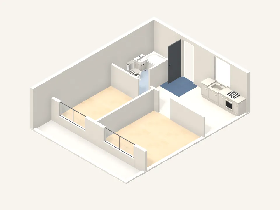 15평 투룸 3D